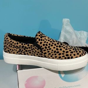Leopard print slip ins